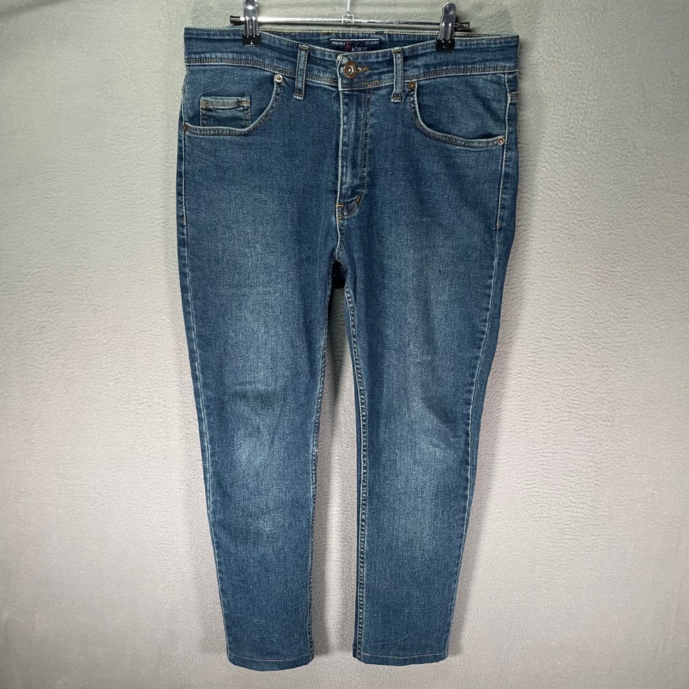 Richway Jeans Mens‎ 33x34 Blue Medium Wash Regular Fit Denim Casual